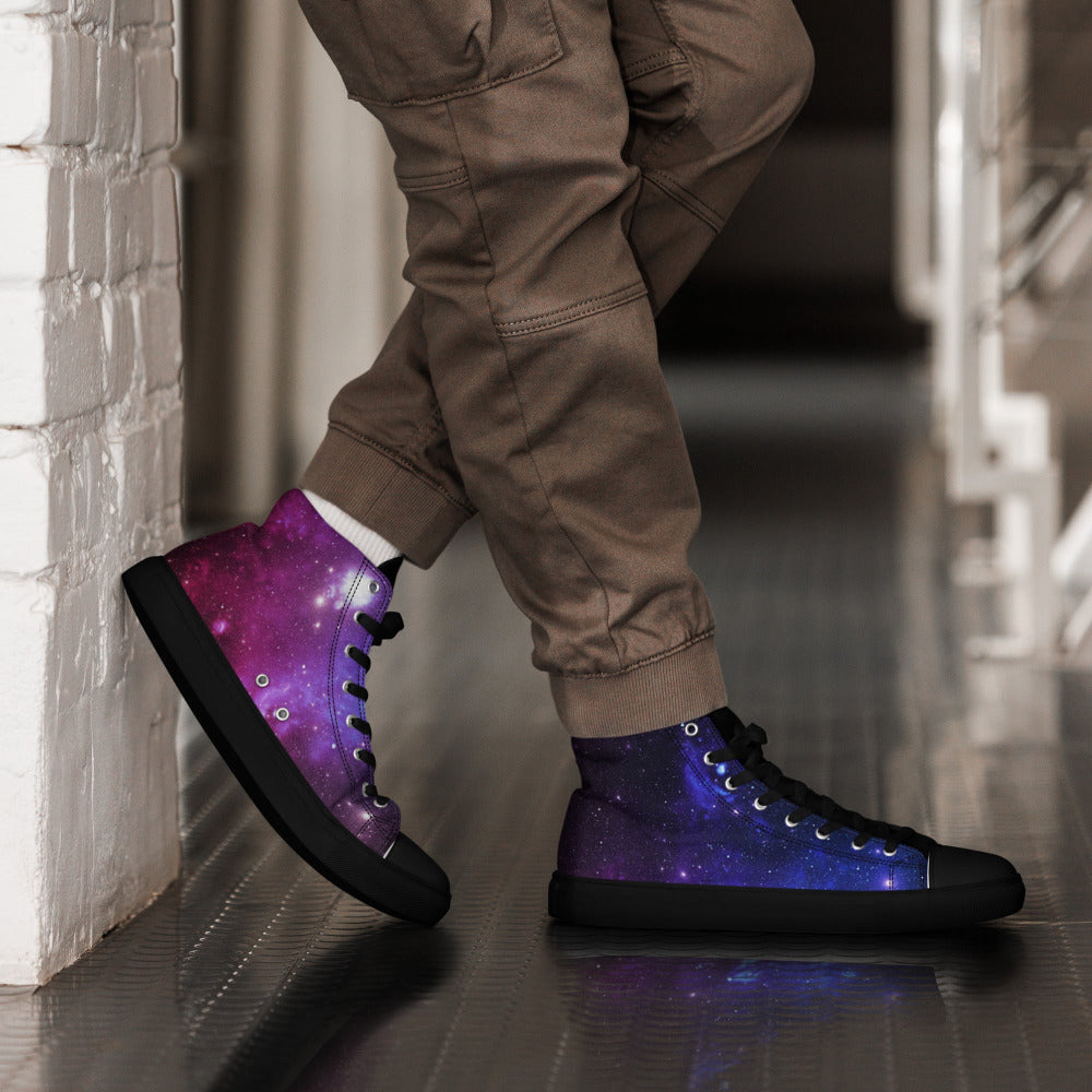Dark Matter Men’s High Top Sneakers - https://ascensionemporium.net